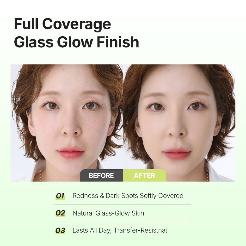 THE TOOL LAB Aqua Fitting Duo, Makeup Set with Flat Foundation Brush and Liquid Foundation Puff, Portable Case with 1.1" Flat Brush, Korean Makeup
