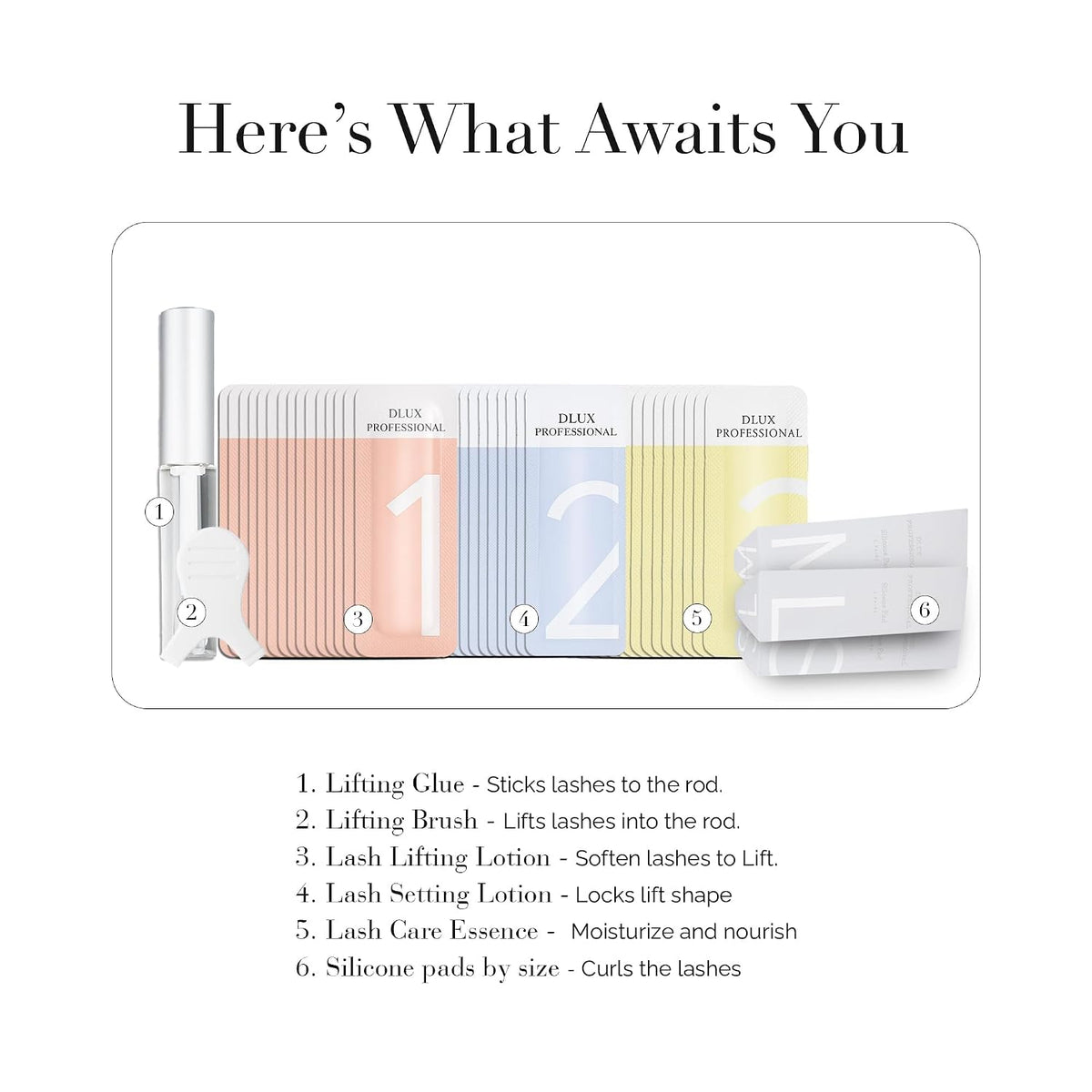 Complete Illumination Lash Lift Kit with Silicone Pads & Glue